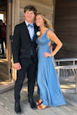 Absolutely beautiful dress on my daughter!  She wore it one way for pictures but then changed it to get into her strict Catholic school prom lol (no backless or plunging neckline dresses) - Megan G.