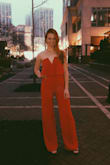 Comfortable material however awkward space between my legs and my crotch area. definitely wear spandex with it because underwear lines show. - Madeline S.
