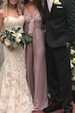 I bought this jumpsuit for a wedding somewhat last minute and was worried it would be too big but it fit perfectly! The straps are adjustable too, I think that helped make it fit for me personally, I got a ton of compliments throughout the night, I would definitely recommend this jumpsuit to anyone! The only thing I will say is that it is a little long so if you aren't planning on wearing heels you may need to get it shortened a little. - Jillian M.