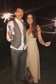 I wore this dress to a wedding and received so many compliments. They didn't have a small when I ordered it so I went with the medium and I looked at my measurements and it said I would be a medium. It was a little long and big on the sides so I had it taken in and it fit perfectly. So I would say that it ran big because I think I would have been better off with a small. But the dress arrived right on time when they said it should and I was leaving for a wedding so it worked out perfectly. It's nice that it's a wrap dress because you can tighten it or loosen it. The next wedding I go to I'm going to wear this dress it was beautiful and very flattering. - Danielle S.