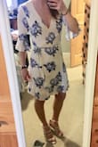 I ordered this dress for my rehearsal dinner, and it is perfect! The fit is very flattering, and the material is soft and comfortable. I can't wait to wear it. Came out of the bag slightly wrinkled but nothing a quick iron/steam won't fix! - MIKAELA M.