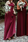 I wore this for a wedding I was in, and I loved it. It was the perfect length with a pair of heels. The straps around the neck were a bit loose, but it was nothing a bit of fashion tape couldn't handle. - Ariel B.