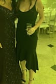 I wore this black dress to a wedding. It fit perfectly and was so comfortable. Material was nice, the fabric was think. - Christina V.