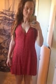 I love this dress, but I'm going to have to get the pockets removed because they are way to bulky and make my hips look bigger. I don't like that. I really do love the print and the material of the dress it is definitely not see through. - Sarah J.