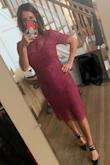 Quality is great. Material had a little stretch. Love the dress! - Lillian F.