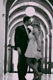 The fit couldn't be more perfect for my body shape. The fabric was thick enough that you could not see through it and made of good quality. I felt so good in this dress on my special day. And seriously, who can beat the price?! - Leanne O.