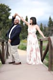 I wanted a gorgeous dress for my engagement photo shoot and I'm so happy with this dress! The button at the bust didn't close, but with some adjusting of the straps, we got it to sit nicely without buttoning. It was a tad long, the bottom is all frayed from being out and about (and I'm 5'10) but I didn't mind the extra length! Gorgeous dress overall and would highly recommend! I was getting so many compliments, I felt like a movie star! :) - Lauren S.