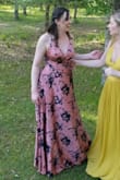 I bought this dress for an outdoor Florida spring wedding and it was everything I hoped it would be! I got so many complements and felt so lovely wearing this dress. It was just a tiny bit tight since the dress has no elasticity, but I have a small chest and wide hips so things fit weird on me in general. I highly recommend this dress! - Erin M.
