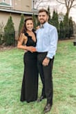 This dress is simple yet super flattering! The ruffles are very feminine but still incredibly dressy. It was a little tight, but I would not go a size up. Will definitely be wearing it again - Taylor M.