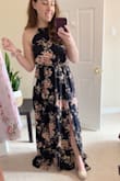 I am having a destination wedding and these are my bridesmaids dresses! The dress itself is very lightweight and comfy, and the slits in the front make it look beautiful when you are walking! Fits slightly large, so if you have a small waist you may want to size down! - Jamie G.