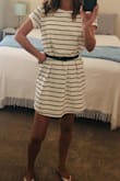 I love that there is an under layer, great quality! I ordered a small I think it runs a little big but once I added a waist belt it looked great! - Claire Q.