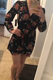 I am so happy with this purchase. Such a cute dress that can be worn for any occasion. I am normally a size medium in tops and dresses, but based on the reviews I went down a size and I'm glad I did. I'm 5'8" and it's the perfect length on me. - Peyton M.