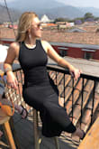 I bought this for a destination wedding trip to Guatemala. I wore it twice while I was there, once in the daytime and once in the evening. This dress fits like a glove and is easy to dress up or down. PS it has a pocket! - Taylor S.