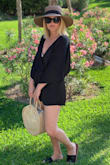 LOVE this romper & want it in all colors! I wore it as a dinner look, but also as a swim cover up. Ultra comfy, Liguria material that drapes beautifully. Dress up or down. A wardrobe staple! - Erica R.