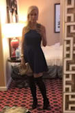 I love everything about this dress! I ordered the blue, and love the color, the feel of the material, the way it's cut along the chest, the scalloped hem, the sexy ties in the back, and the way it flows. It's flirty, sexy, and comfortable, all at the same time! - Stephanie B.