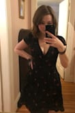 Really love this dress!! It fits on my body so perfectly, really flattering! Super comfortable and soft, and the pattern is really cute! - Nella P.