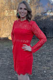 This was such a great dress for the price! The arms were a bit snug (I have bigger arms) and the torso was a little loose, but I thought the fit still looked nice. I also loved the length - it didn't look too matronly or too short. - Tiffany S.