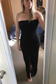 I would normally have ordered a Medium, but I'm 4ish months pregnant and thought it may be wise to order a size up. It's a little roomy in the bust, but is very flattering and comfortable. - Mary C.