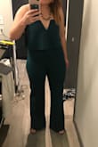I love this jumpsuit! It is so fab and it truly makes you feel fierce when you put it on. It hugs all the right places. I had to have mine hemmed, but it was so worth it. I will wear it a lot more. I wish I had a bigger bust size for it, but it was perfect. - Anne K.