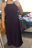 So I absolutely love the color, but I'm not crazy about the style. It is true that it takes two people to get it on and off. The straps get tricky. Maybe I just need someone to mess around with them, but it's not very flattering. My body almost feels boxy in it? Not my favorite but it'll do. - Nicole M.