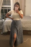 Super soft material and very versatile. It works with almost any outfit. A little see through but can be dealt with using nude/white bra or just pairing it with a cute bralette you don't mind showing. Will be purchasing in black. - Regina M.