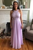 I ordered this dress to wear to my husbands submarine ball. I wanted something sorta fitted but also flow-y to hide my postpartum body (my baby is a month old) and this dress was perfect for that. Also the weight of the dress and quality of the fabric make it feel much more expensive than it was. I would highly recommend this dress. - Tara M.