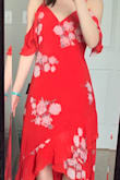 Initially ordered a S, but it hung on me so I returned it to order the XS. Unfortunately, the sizes were quite different and the XS was too tight in my hips and pretty snug on my small chest. I recommend going with a bit larger and getting it tailored since it WAS really cute! (Picture is the S) - Sydney S.
