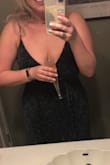 I wore this dress for a New Years party and got so many compliments. It was comfy and cute but if you have a bigger bust, you will definitely show them off lol! It did run a little large, but I think that's just the nature of the wrap dress. - Kimberley W.