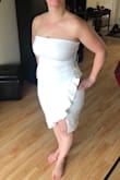 So I originally bought the XL and returned it because it was a little large and when I received the large, it fit great all around. Hugs the body, comfortable material and excellent quality. Surprised because I am skeptics of online clothing purchases but I am truly happy with the fit, look and quality. Cannot wait to wear it this summer! - Shannon R.