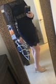 Dress was a little tighter in the arms and around the neck then I expected but overall super cute and sexy. Glad it was long enough on my legs since it's usually hard for me being so tall to find appropriate shorter dresses :) - Francesca A.
