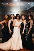 I order this dress for my four bridesmaids - all of the girls are different shapes and sizes - it looks amazing on all of them! Great price too! - Cassie M.