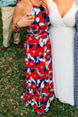 This two piece dress is sexy, stylish, and super fun to wear!! I wore it to an outdoor wedding in Florida and it was perfect! I got so many compliments and questions about where I purchased it! I would size down though. I have a small waist and although the M top fit, the M skirt still needed altered. I had about 4 inches hemmed off and the waist taken in. Overall though - I have NO complaints!! - Nicole E.
