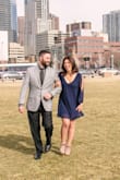 I had been looking for flowy and forgiving dress for my engagement pictures. I tried on many dresses and this one was perfect!! It was very flattering and comfortable. I ended up buying both the navy & blush pink. - Janelle C.