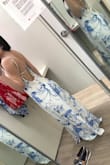 I love the print on this dress so I ordered it for my honeymoon in Hawaii. I am always a Small in Lulus, but this dress fit pretty big. It is really loose on my back, even with the string ties. Would be returning it, but it is such a hassle from Canada. Will be getting it altered instead. Wish I had ordered an XS! :( - Janine M.