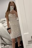 I ordered this dress for my graduation and it was just a little too long for me, but I definitely loved the adjustable straps on it. Definitely still an option for me though. - Lucy P.