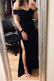 This dress is absolutely gorgeous. Fit perfectly in the body and didn't even need to wear a bra with it. Since I'm pretty short, I got it hemmed. - Theresa K.