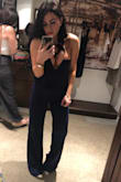 I love this jumpsuit. It fits perfect and hugs all the right areas! It's super comfortable and very flattering. Great outfit for dressing up or down. - Megan P.