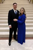 I ordered this dress for my boyfriend's work party, and absolutely loved it! It is so flattering, and the color is gorgeous. The measuring chart said that I should have ordered an XL, but I went with my gut and ordered the L. It was a little loose in the bust/chest area, so I'm thinking I could have gotten away with a M. Either way, the dress was comfy and classy. The slit was perfect, and not too revealing. I paired it with a strappy heel & the dress didn't touch the ground (the photo taken was towards then end of the night when my feet couldn't handle the heels anymore! Lol.) Overall, I loved the dress. I got so many compliments on it. I can't wait to wear it again, and buy more Lulus products! - Ashley G.