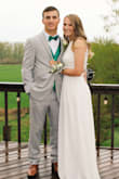 I wore this dress for prom and I felt so beautiful. The top is a little loose and I have an average bust size. The leg slit is perfect and the length is great woth heels. I normally have to get dressed hemmed so this was perfect. I like that the straps are adjustable. Pairs really good with accessories and shoes with pops of color! - Megan T.