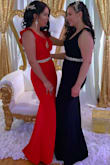 What can I say "beautiful dress" classy, elegant, and sexy all in one dress. This was the bridesmaid dress I wore to my sister's wedding. I wore the same style dress in different colors. Mine was red because I was the maid of honor.. Perfect fit, good quality for the price. However, just a bit too long. For safety reasons we all had one inch removed from our dresses... - Johaira R.