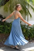 The dress fit perfectly except that I needed to hem it a few inches. It was so comfortable and I loved the flowing skirt. I had so much fun dancing in it. - Claudia J.