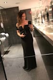 My husband & I don't often get the chance to dress up this much - I bought 4 Lulus dresses and this one was hands down the clear winner. It fit like a dream, despite my height and chest. I received so many compliments - can't wait to wear it again for an upcoming Fall wedding. I did not have to make any length alterations - paired with strappy 3.5" heels. I did end up wearing a strapless bra with it, however could have possibly gone without. - Ashey L.