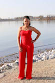 I love this jumpsuit, the top kept sliding down a bit, but overall it was amazing and I received tons of compliments. - Rawn S.