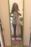 It's beautiful! Looks as pictured!!! It's so airy and breezy. I feel like a goddess wearing it! I think I thought I was going to order the large but after reading the reviews I went with the medium and it worked out perfect. I always get compliments when I wear it! - April D.