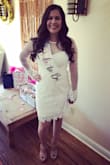 This dress fits perfectly and the sheer arms are everything! I got so many compliments! - Brittani G.