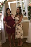I wore this to a baby shower and it was a hit! The dress was a little big on the shoulders, I got a small but definitely should have purchased an XS. Definitely enjoyed this dress! - Lexy H.
