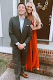 I wore this dress in purple last year to formal & again this year in red. I love the way it fits! Ordering online always worries me because of my bust but this dress fits true to size. It's also very comfortable. :) - Emma D.