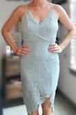 Love this dress! Such a flattering fit (even when I'm bloated/up a few pounds from my normal weight) and makes me feel very sexy. Definitely would recommend purchasing! I will be wearing sticky boobs since the back is low. - Shannon M.