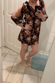 This dress is gorgeous! The print is beautiful and the picture perfectly portrays what it will look like. A little tight in the arm area, but I also lift weights I wanted a large but they haven't had any in stock. Loved the dress so ordered it in a medium! Simply love this dress flowy and comfortable - Angelica P.