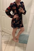 I first ordered a large because it was according to my measurements  what I needed, but I ended up having to exchange for an extra large due to the length. Was a little too short for my liking, but the xl is perfect length wise, not so self consious. The material is great and the print is gorgeous! The exchange process went easy and quick! - Angelica P.